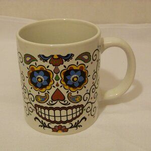 FLOMO Day of The Dead Decorative Ceramic Mug in Gift Box